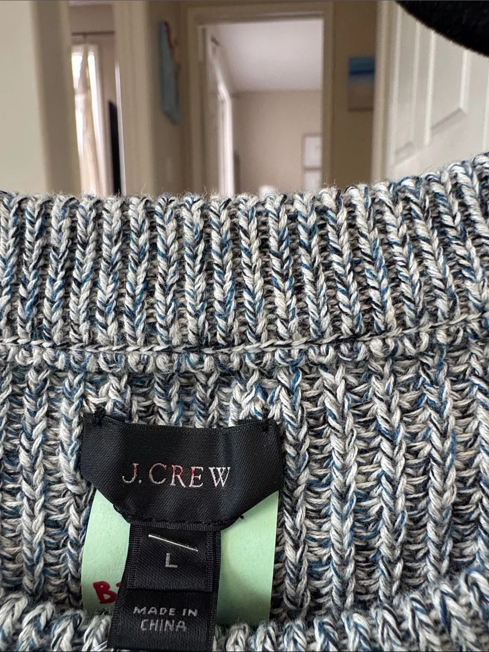 J. Crew Men's Gray Heather Crewneck Sweater
